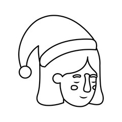 head of woman sleeping avatar character