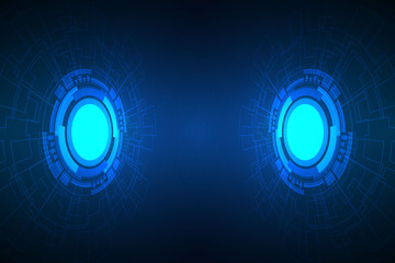 Abstract Technology Background , Circle digital , circuit board