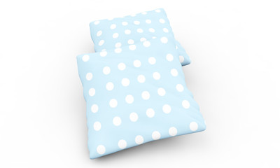 Pillow isolated on a White Background 3D Rendering
