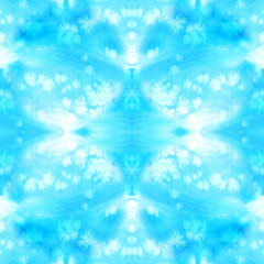 seamless Abstract colorful watercolor for background. Hand painted ink seamless pattern with abstract sky and clouds. Watercolor texture.