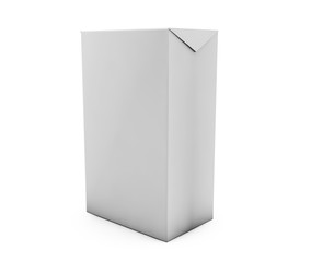 White cube on wall studio background. 3d rendering