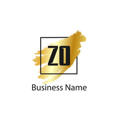 Initial Letter ZO Logo Template Design