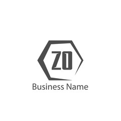Initial Letter ZO Logo Template Design
