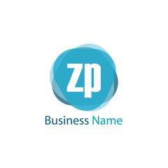 Initial Letter ZP Logo Template Design