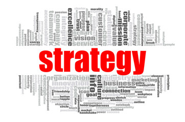 Strategy word cloud
