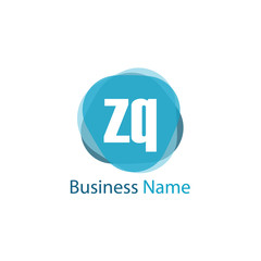 Obraz premium Initial Letter ZQ Logo Template Design