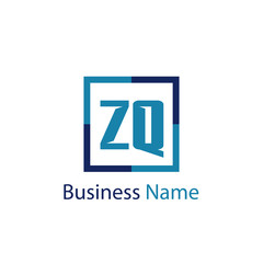 Obraz premium Initial Letter ZQ Logo Template Design