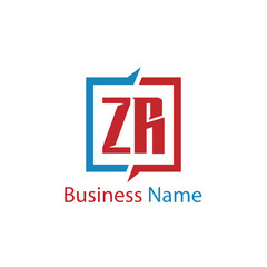 Initial Letter ZR Logo Template Design