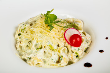 Pasta with cheese