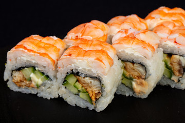Japanese roll with eel