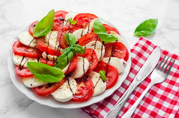 Delicious caprese salad
