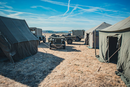 Camp militaire vintage