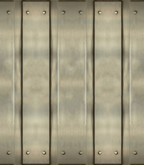 Metal plates with rivets, industrial background