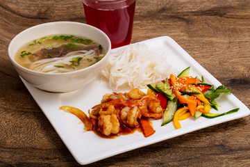 Prawn with spicy sauce