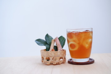 fruit punch and herb mocktail