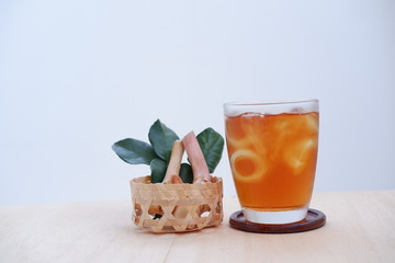 fruit punch and herb mocktail