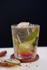 mojito cocktail copy space