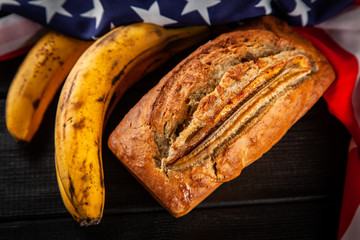 Homemade banana bread