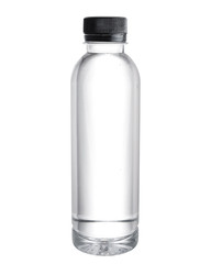 Water bottle isolated on white background.