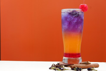 rainbow cocktail and copy space cocktail background