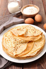 crepe with ingredient
