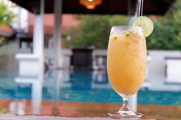 fresh passion fruit juice