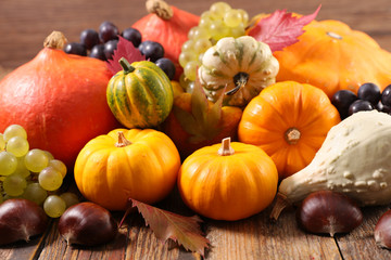 pumpkin decoration background autumn