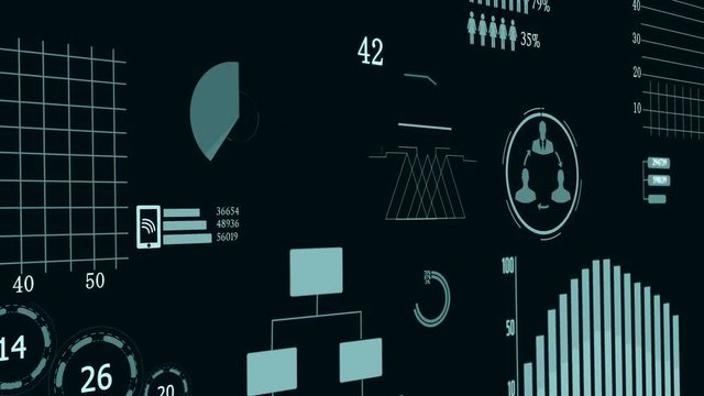 Corporate Business Finance Investment Data Charts Graphic Background