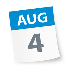 August 4 - Calendar Icon