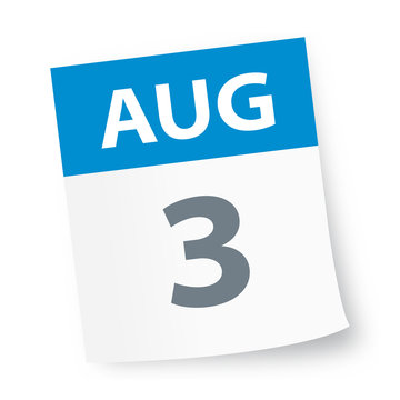 August 3 - Calendar Icon