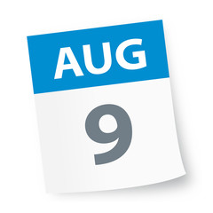 August 9 - Calendar Icon