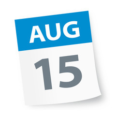 August 15 - Calendar Icon
