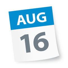 August 16 - Calendar Icon