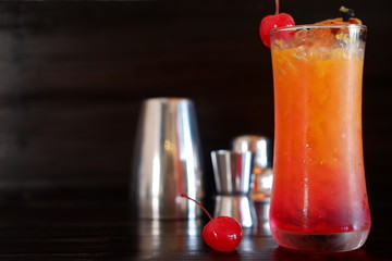 screwdriver cocktail and drink background