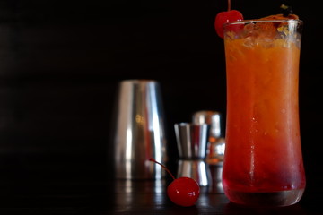 screwdriver cocktail and drink background