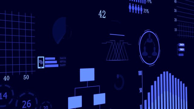 Corporate Business Finance Investment Data Charts Graphic Background