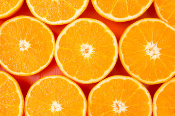 slice orange use as background