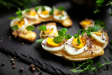 Butter croissant sandwiches