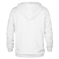 Back view of tracksuit on white background