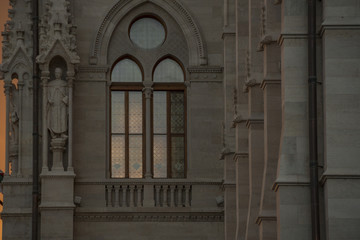 Obraz premium Parliament building closeup in Budapest 