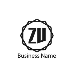Initial Letter ZV Logo Template Design