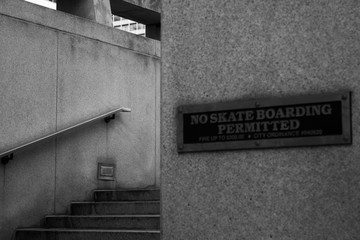 No skate boarding permitted 