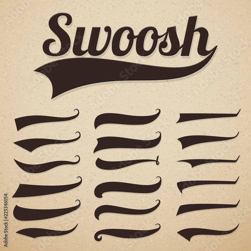 Script font with tail Script font with tail