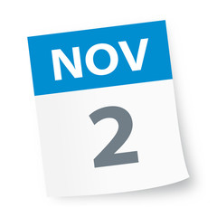 November 2 - Calendar Icon