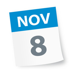 November 8 - Calendar Icon