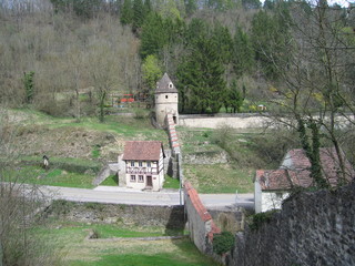 Mittelalterliche Stadtmauer in Horb am Neckar