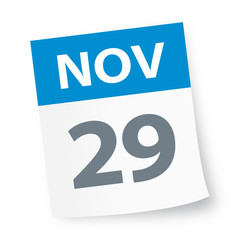 November 29 - Calendar Icon