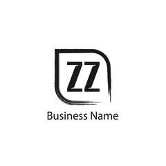 Initial Letter ZZ Logo Template Design