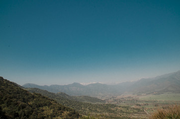 Naklejka premium view of mountains