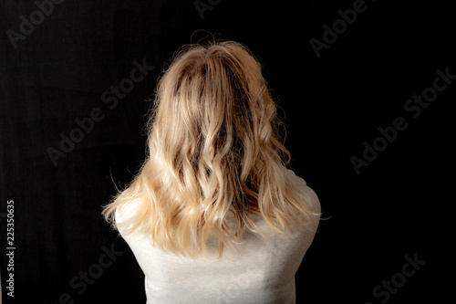 Rooty Blonde Medium Length Hairstyle Stock Photo And Royalty Free